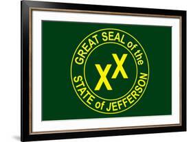 State of Jefferson Official Flag-null-Framed Art Print