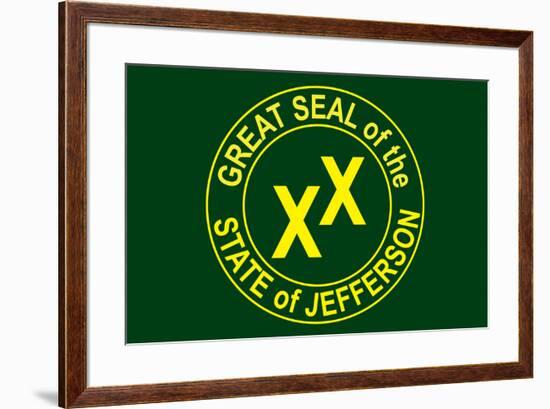 State of Jefferson Official Flag-null-Framed Art Print