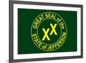State of Jefferson Official Flag-null-Framed Art Print