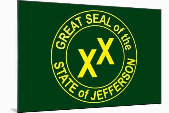 State of Jefferson Official Flag-null-Mounted Art Print