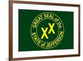 State of Jefferson Official Flag-null-Framed Art Print