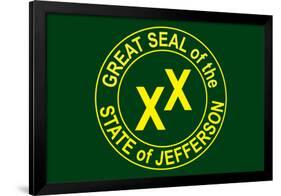 State of Jefferson Official Flag-null-Framed Art Print