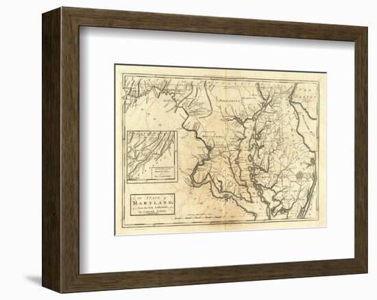 State of Maryland, c.1795-Mathew Carey-Framed Art Print