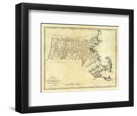 State of Massachusetts, c.1795-Mathew Carey-Framed Art Print