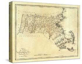 State of Massachusetts, c.1795-Mathew Carey-Stretched Canvas