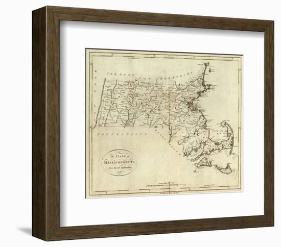 State of Massachusetts, c.1796-John Reid-Framed Art Print