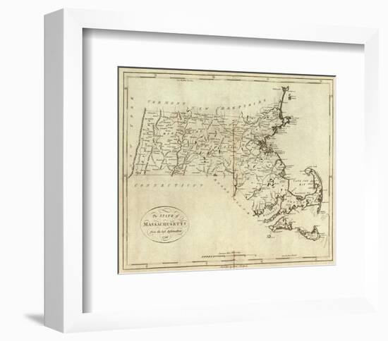 State of Massachusetts, c.1796-John Reid-Framed Art Print