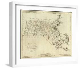 State of Massachusetts, c.1796-John Reid-Framed Art Print