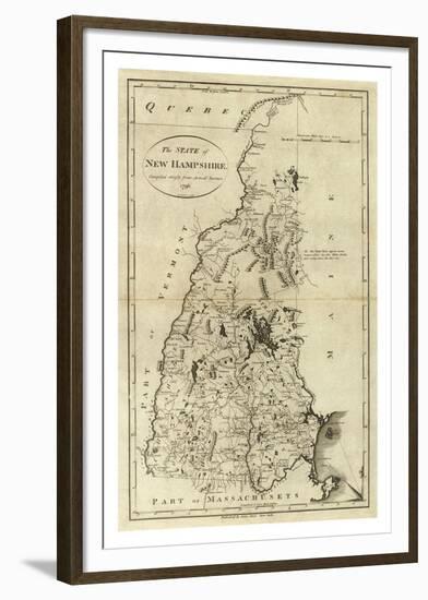State of New Hampshire, c.1796-John Reid-Framed Art Print