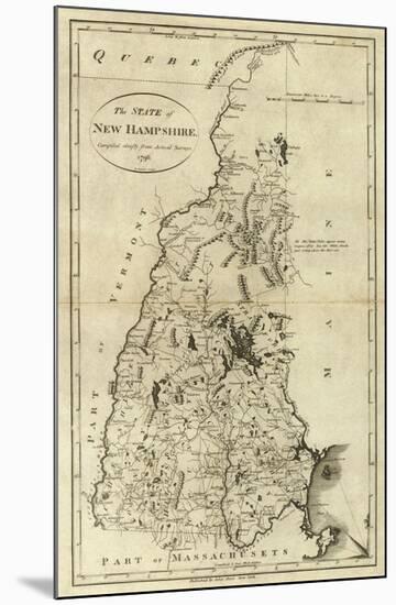 State of New Hampshire, c.1796-John Reid-Mounted Art Print