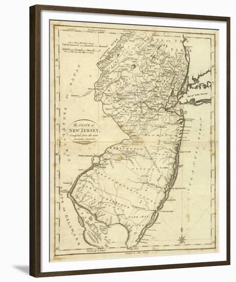 State of New Jersey, c.1796-John Reid-Framed Art Print