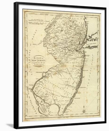 State of New Jersey, c.1796-John Reid-Framed Art Print