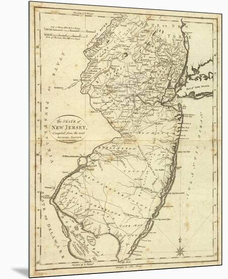 State of New Jersey, c.1796-John Reid-Mounted Art Print