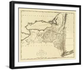 State of New York, c.1795-Mathew Carey-Framed Art Print