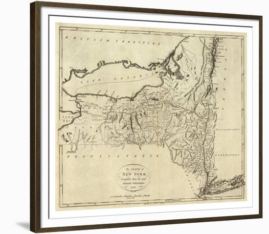 State of New York, c.1796-John Reid-Framed Art Print