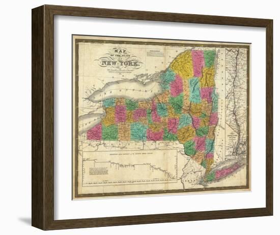 State of New York, c.1831-Samuel Augustus Mitchell-Framed Art Print