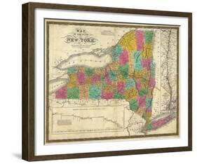 State of New York, c.1831-Samuel Augustus Mitchell-Framed Art Print