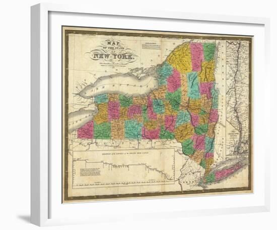 State of New York, c.1831-Samuel Augustus Mitchell-Framed Art Print