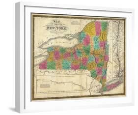 State of New York, c.1831-Samuel Augustus Mitchell-Framed Art Print