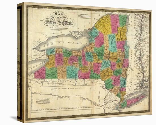 State of New York, c.1831-Samuel Augustus Mitchell-Stretched Canvas