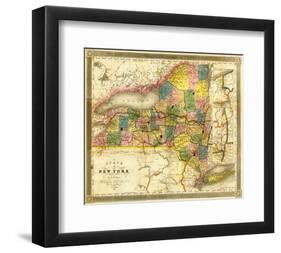 State of New York, c.1840-David H^ Burr-Framed Art Print