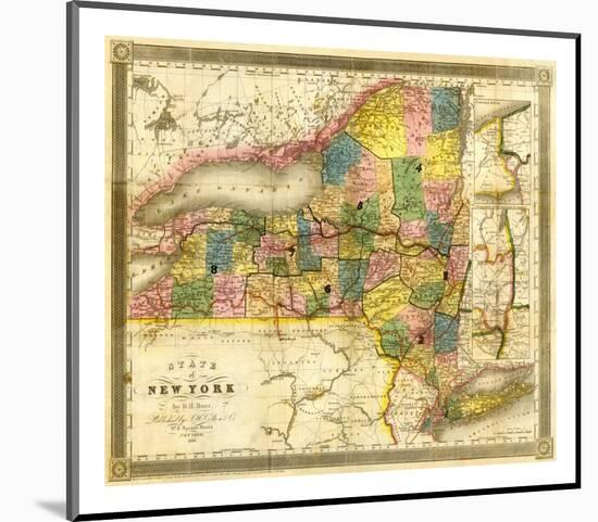 State of New York, c.1840-David H^ Burr-Mounted Art Print