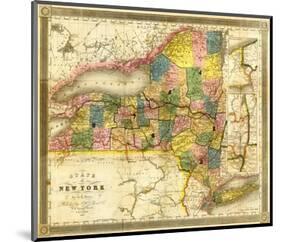 State of New York, c.1840-David H^ Burr-Mounted Art Print