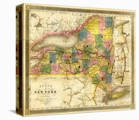 State of New York, c.1840-David H^ Burr-Stretched Canvas