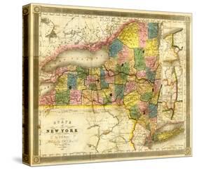 State of New York, c.1840-David H^ Burr-Stretched Canvas