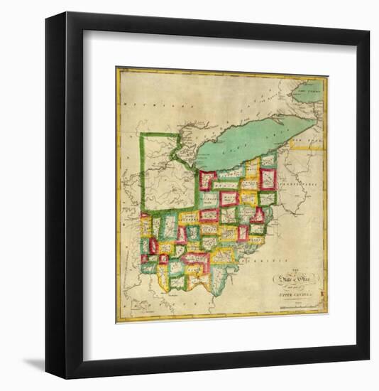 State of Ohio, c.1827-Robert Desilver-Framed Art Print