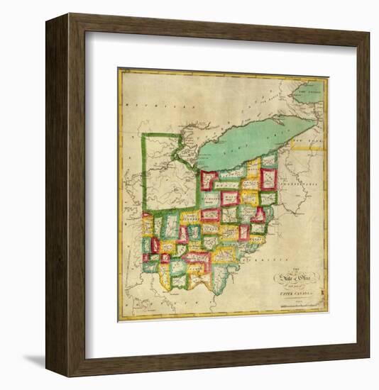 State of Ohio, c.1827-Robert Desilver-Framed Art Print