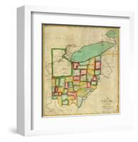 State of Ohio, c.1827-Robert Desilver-Framed Art Print