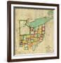 State of Ohio, c.1827-Robert Desilver-Framed Art Print