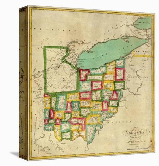 State of Ohio, c.1827-Robert Desilver-Stretched Canvas