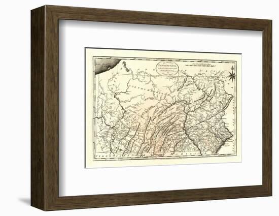 State of Pennsylvania, c.1795-Mathew Carey-Framed Art Print