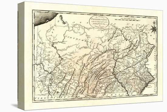 State of Pennsylvania, c.1795-Mathew Carey-Stretched Canvas