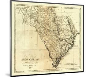 State of South Carolina, c.1795-Mathew Carey-Mounted Art Print