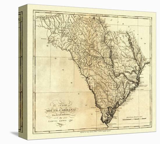 State of South Carolina, c.1795-Mathew Carey-Stretched Canvas