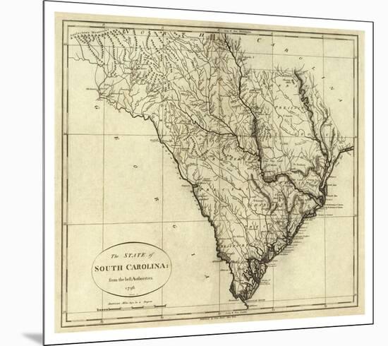 State of South Carolina, c.1796-John Reid-Mounted Art Print