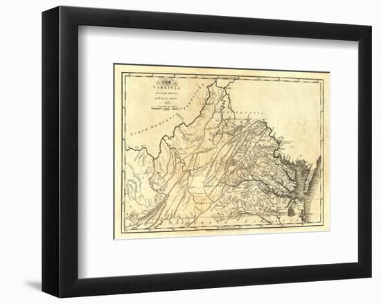 State of Virginia, c.1795-Mathew Carey-Framed Art Print