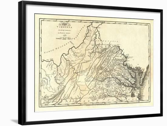 State of Virginia, c.1795-Mathew Carey-Framed Art Print