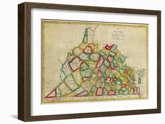 State of Virginia, c.1827-Robert Desilver-Framed Art Print