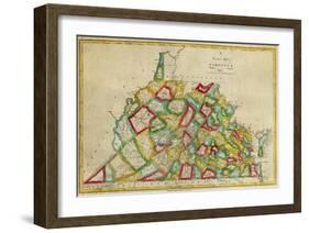 State of Virginia, c.1827-Robert Desilver-Framed Art Print