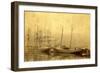 State of Washington Views: Schooner Vine (ca. 1890)-null-Framed Giclee Print