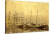 State of Washington Views: Schooner Vine (ca. 1890)-null-Stretched Canvas