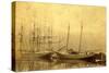 State of Washington Views: Schooner Vine (ca. 1890)-null-Stretched Canvas