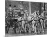 State Opening of Parliament Queen Elizabeth and Duke of Edinburgh Travell in the State Coach-null-Mounted Photographic Print