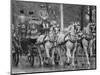 State Opening of Parliament Queen Elizabeth and Duke of Edinburgh Travell in the State Coach-null-Mounted Photographic Print