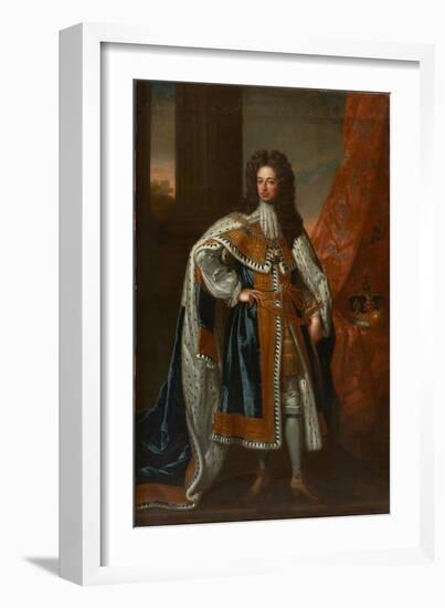 State Portrait of King William III-Godfrey Kneller-Framed Giclee Print