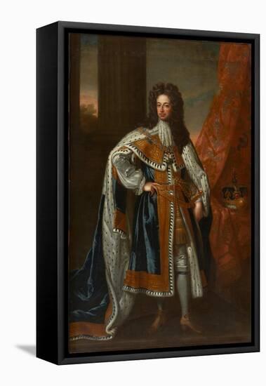 State Portrait of King William III-Godfrey Kneller-Framed Stretched Canvas